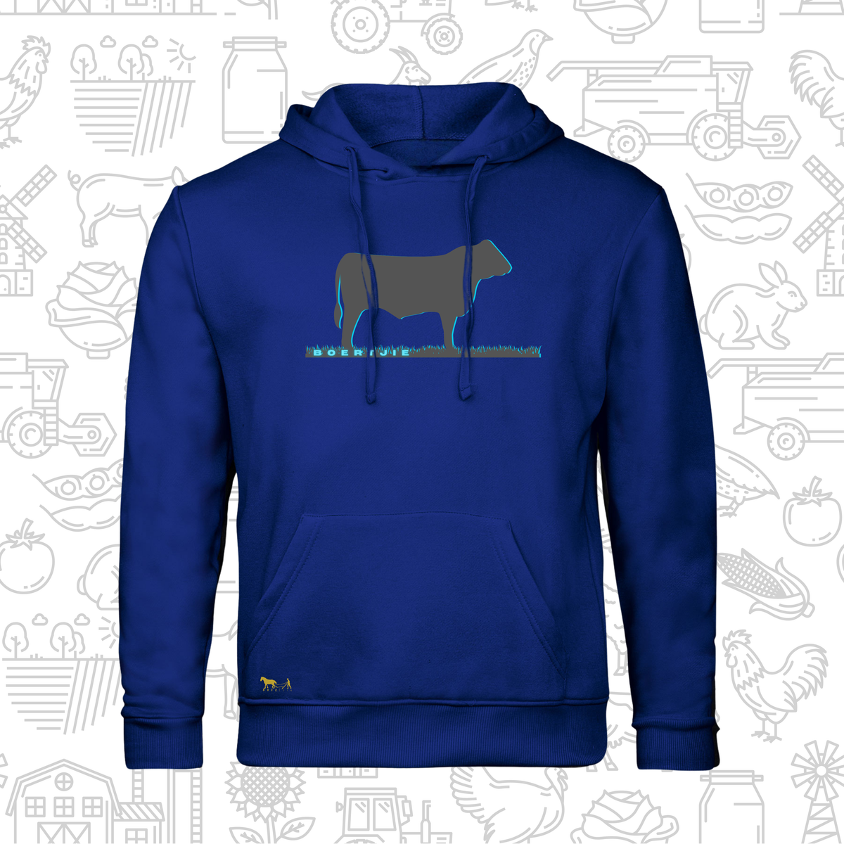 Boertjie Hoodie V Mans en Dames (M)