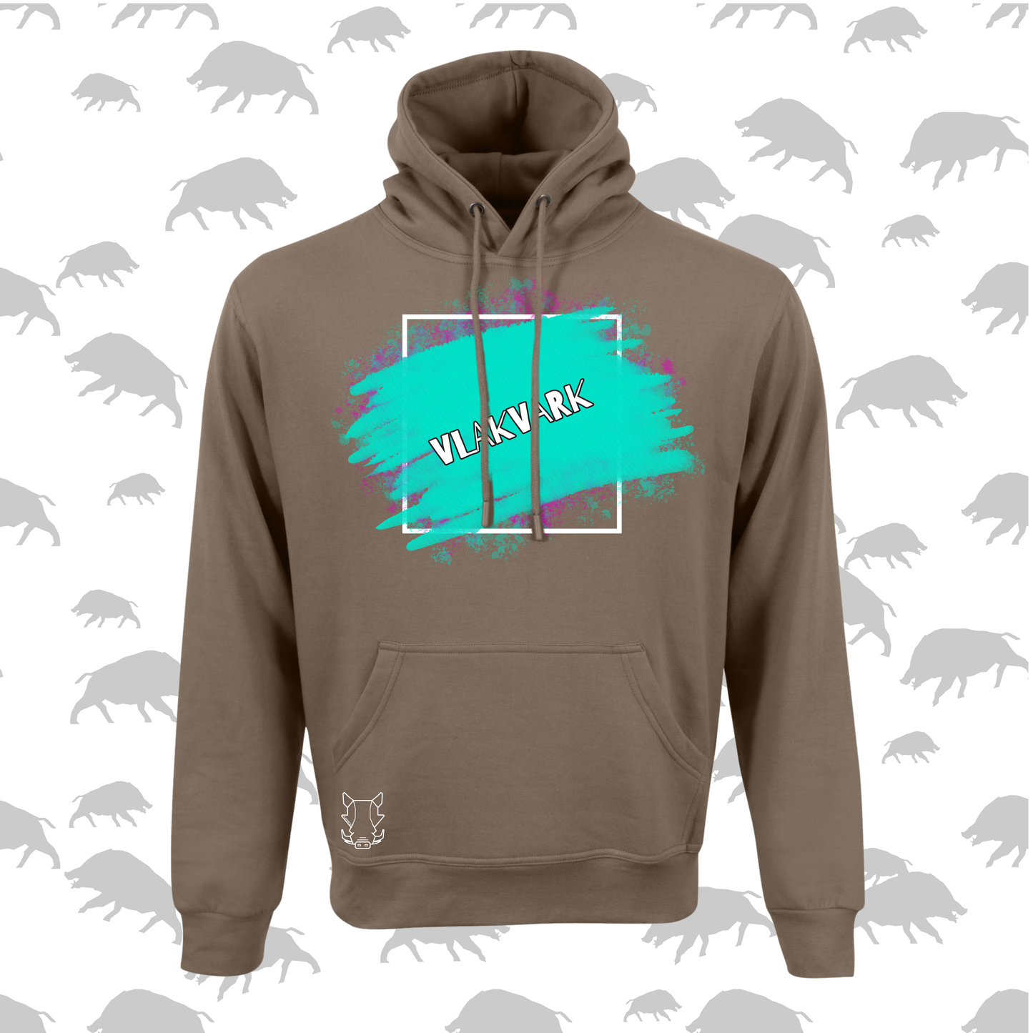 Vlakvark Hoodie V Mans en Dames (A)
