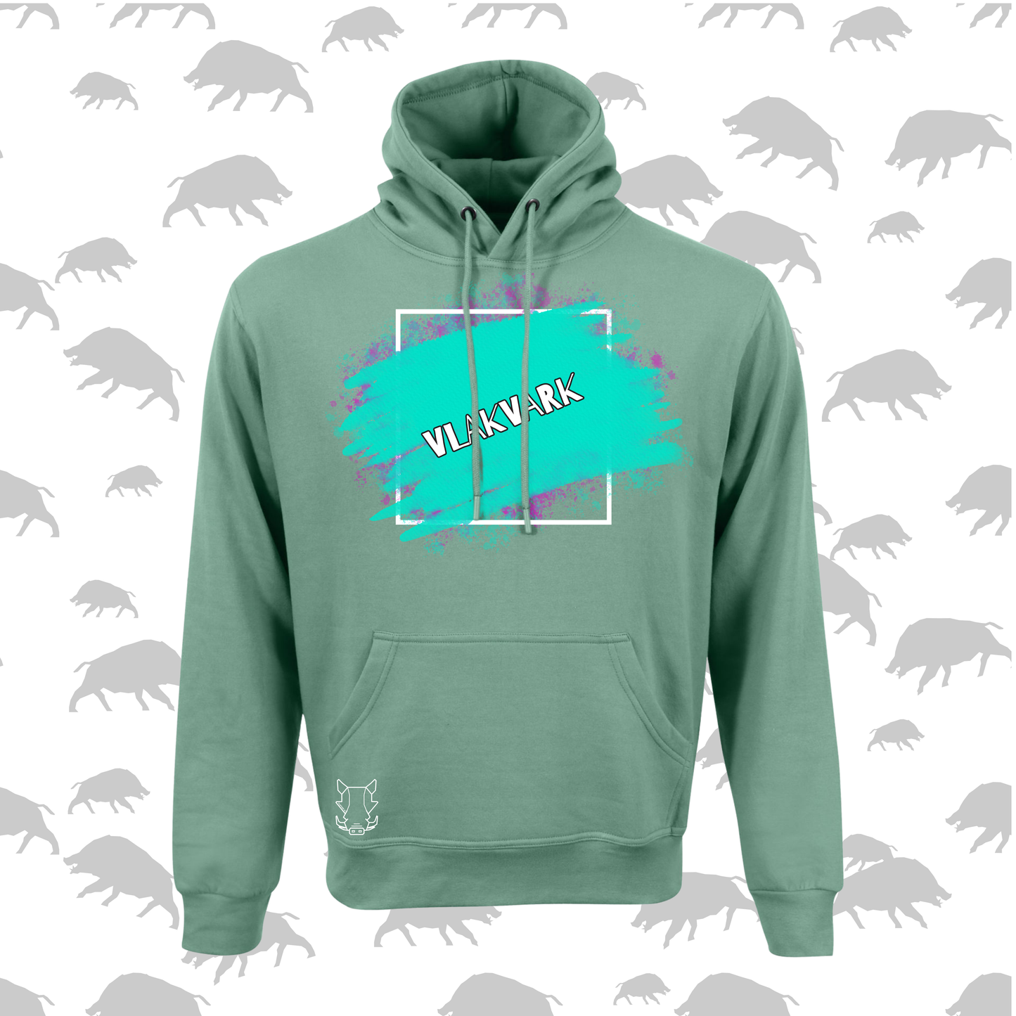Vlakvark Hoodie V Mans en Dames (A)