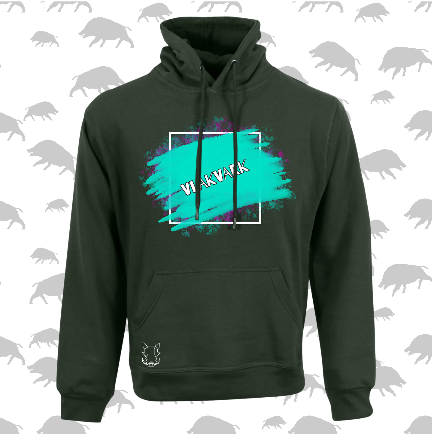 Vlakvark Hoodie V Mans en Dames (A)