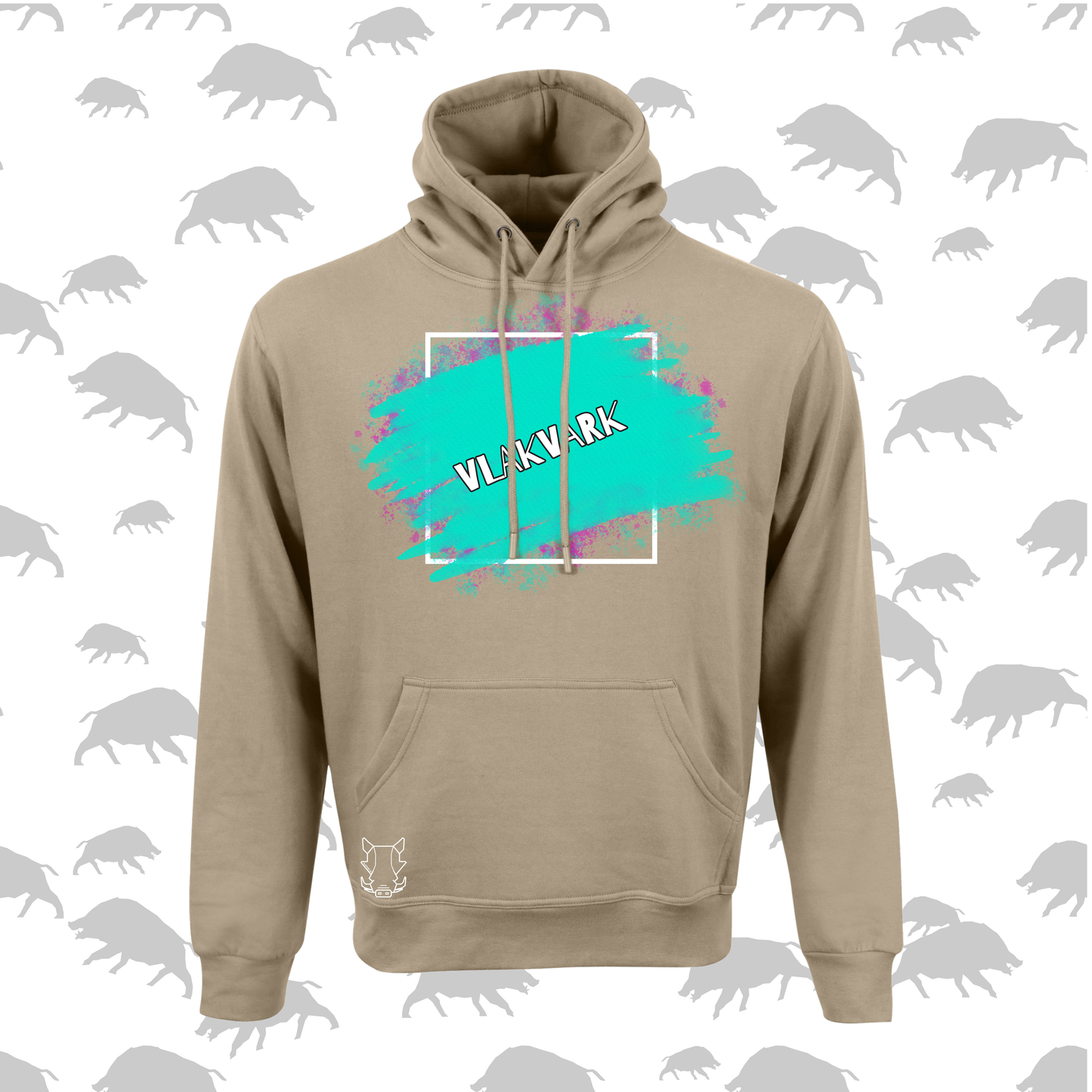 Vlakvark Hoodie V Mans en Dames (A)