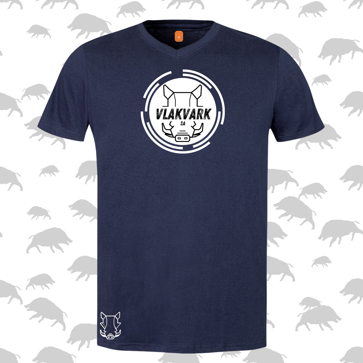 Vlakvark V-nek  T-Hemp vir Mans