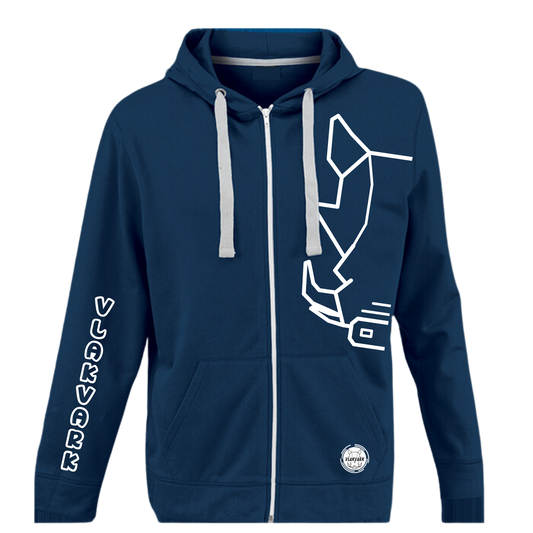 Vlakvark Ritssluiter Hoodie Mans en Dames