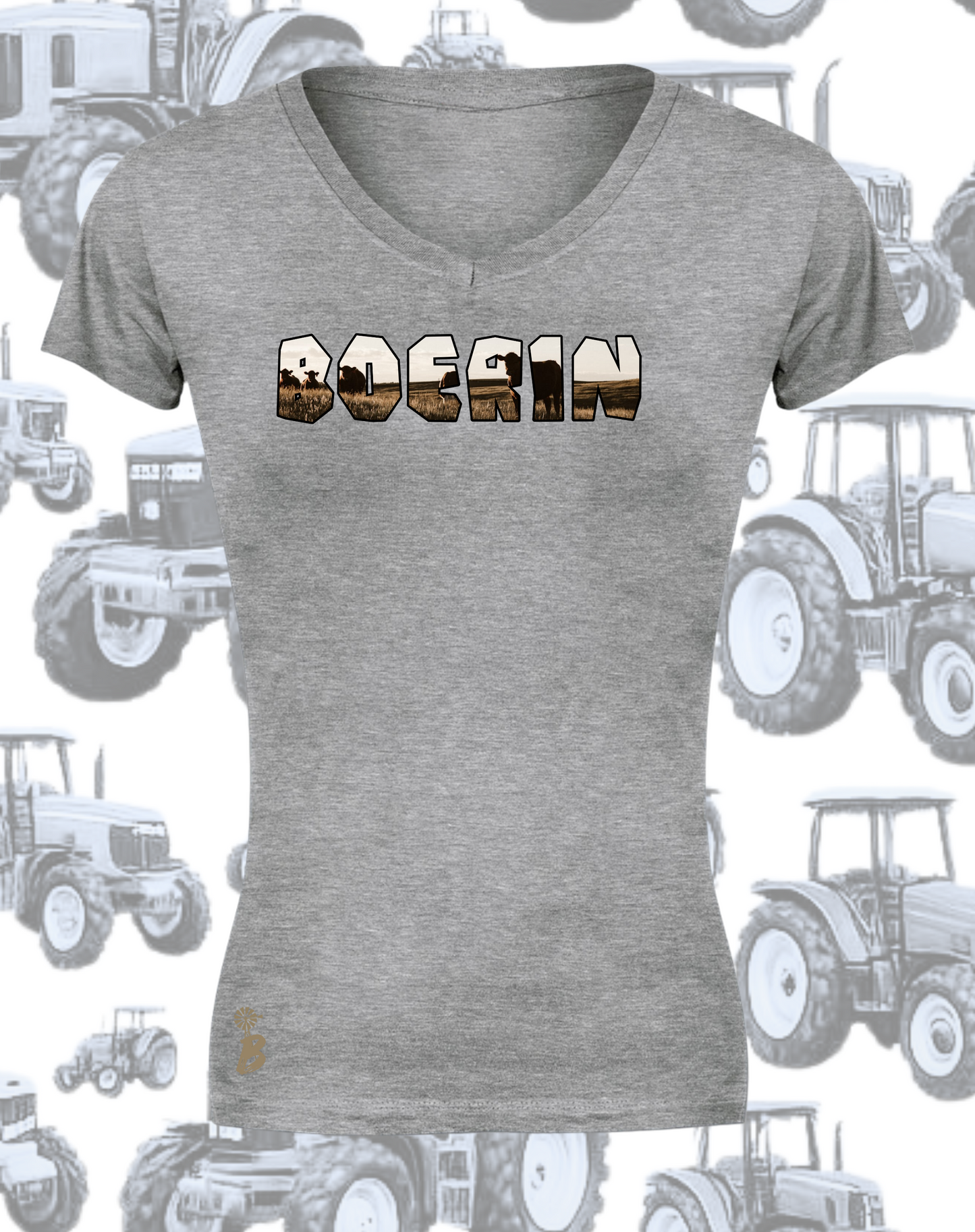 Boerin plaas T-Hemp vir Dames