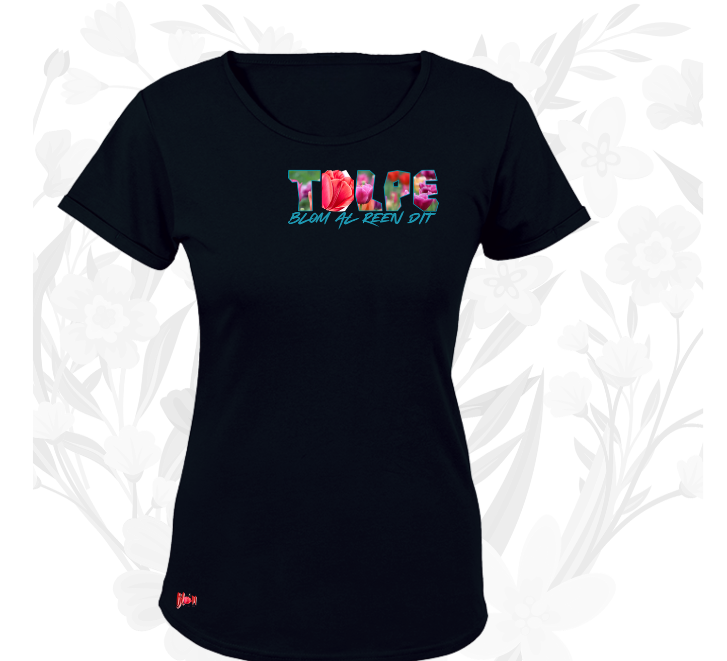 Blom Tulpe W T-Hemp vir Dames