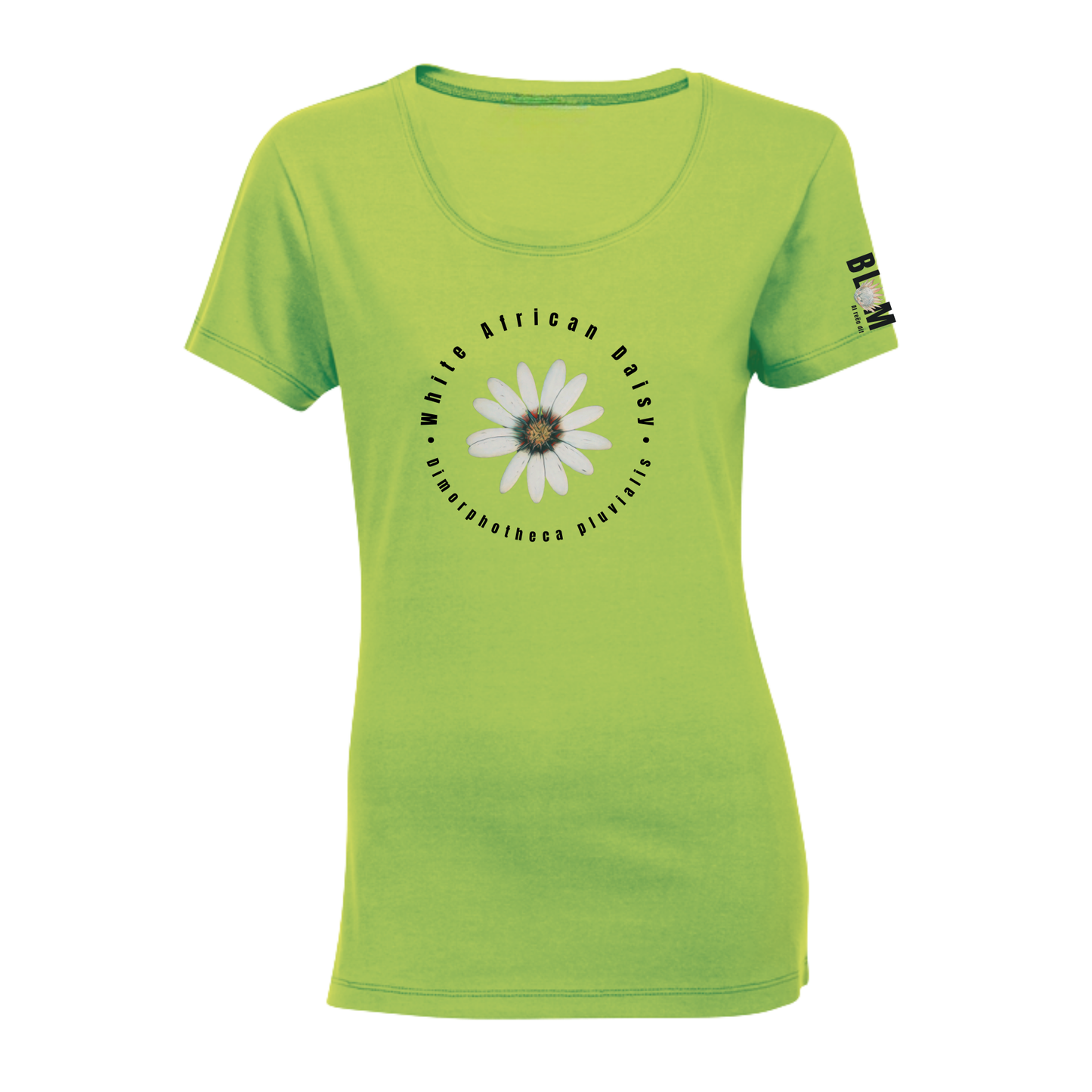 BLOM White African Daisy T-Shirt Ladies (b)