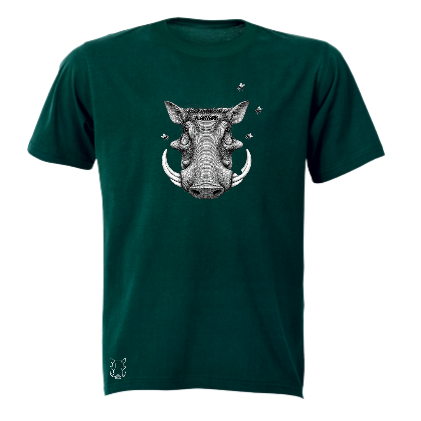 Vlakvark Head Stripe T-Hemp vir Mans (b)