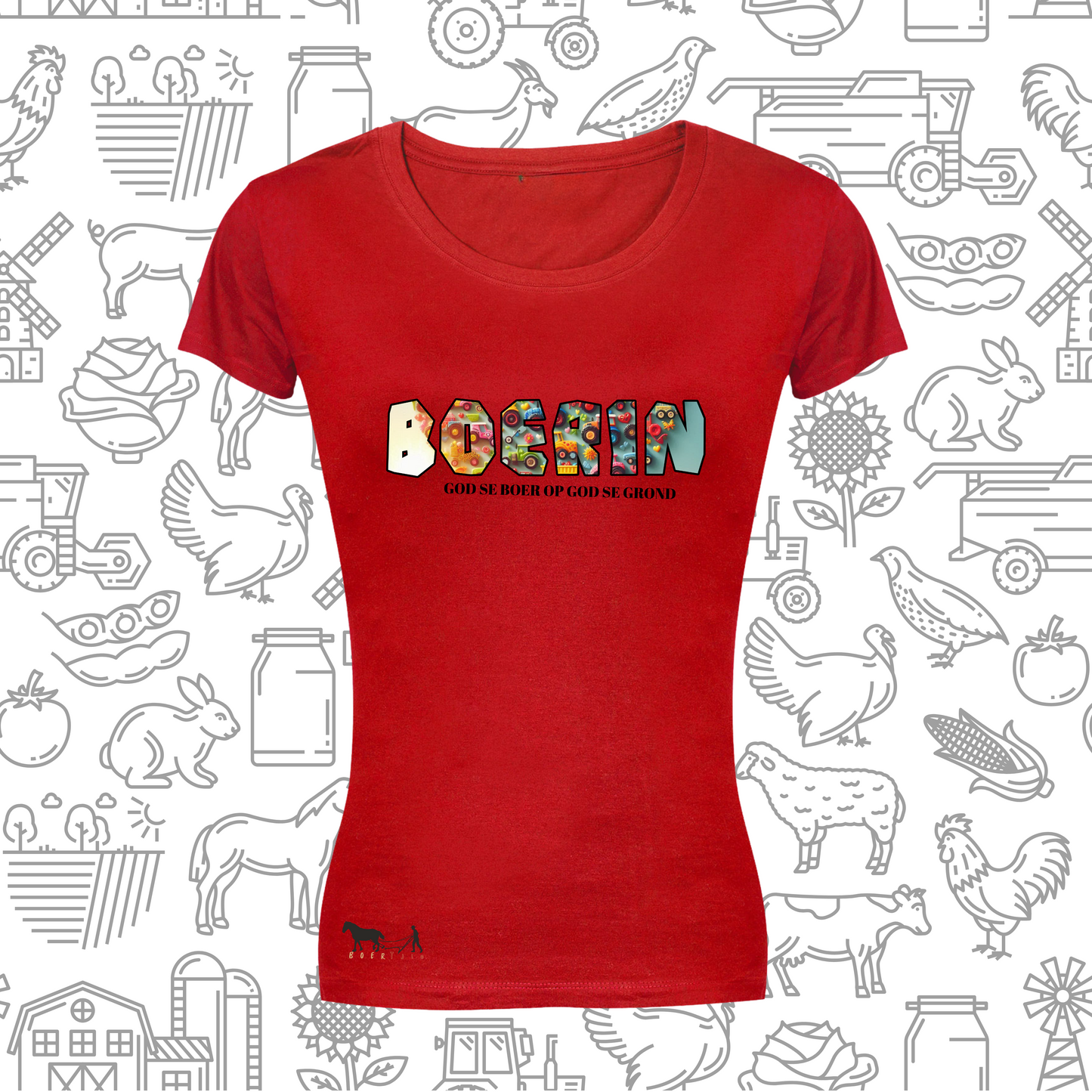 Boerin T-Hemp vir Dames