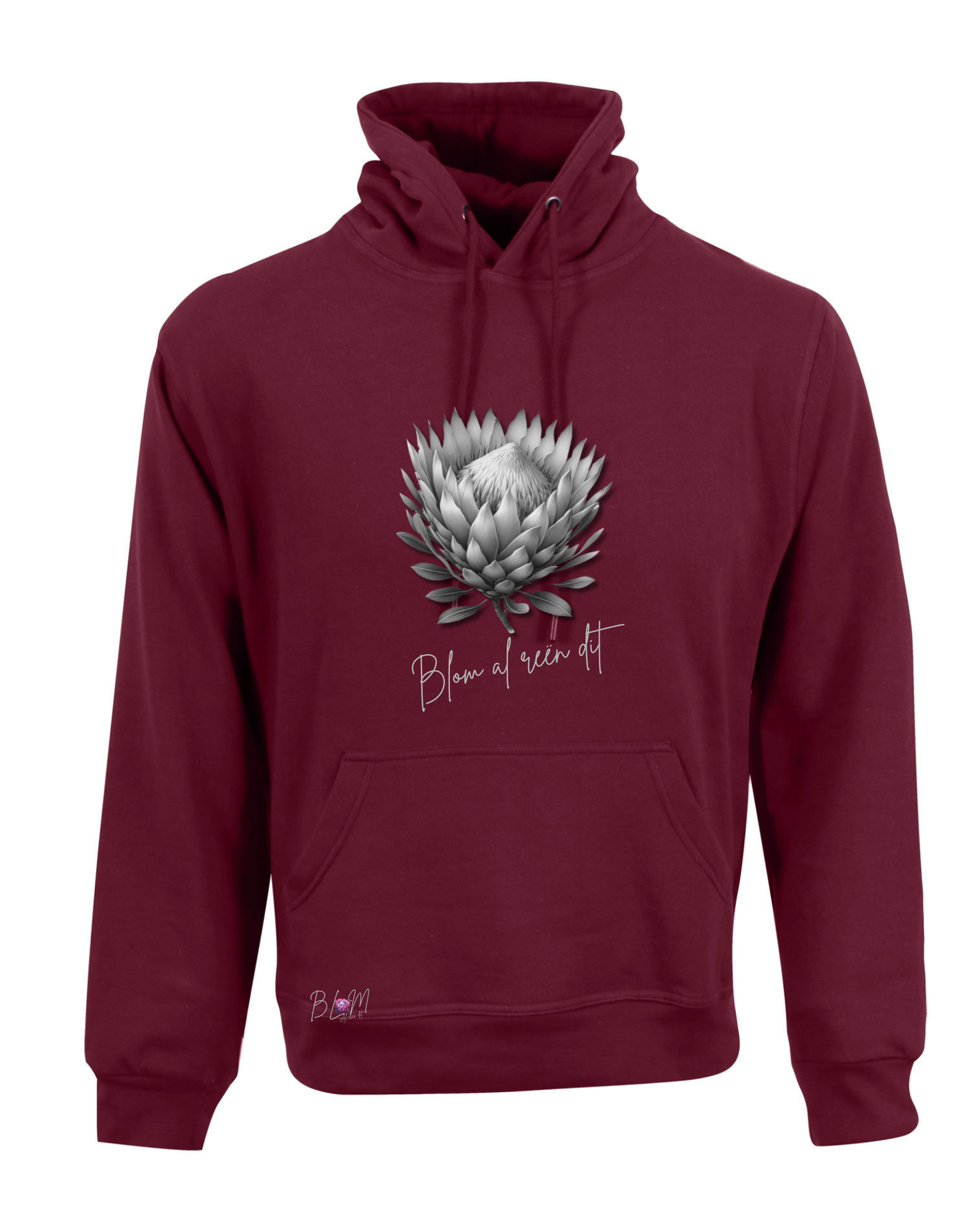 Blom Protea Hoodie vir Dames
