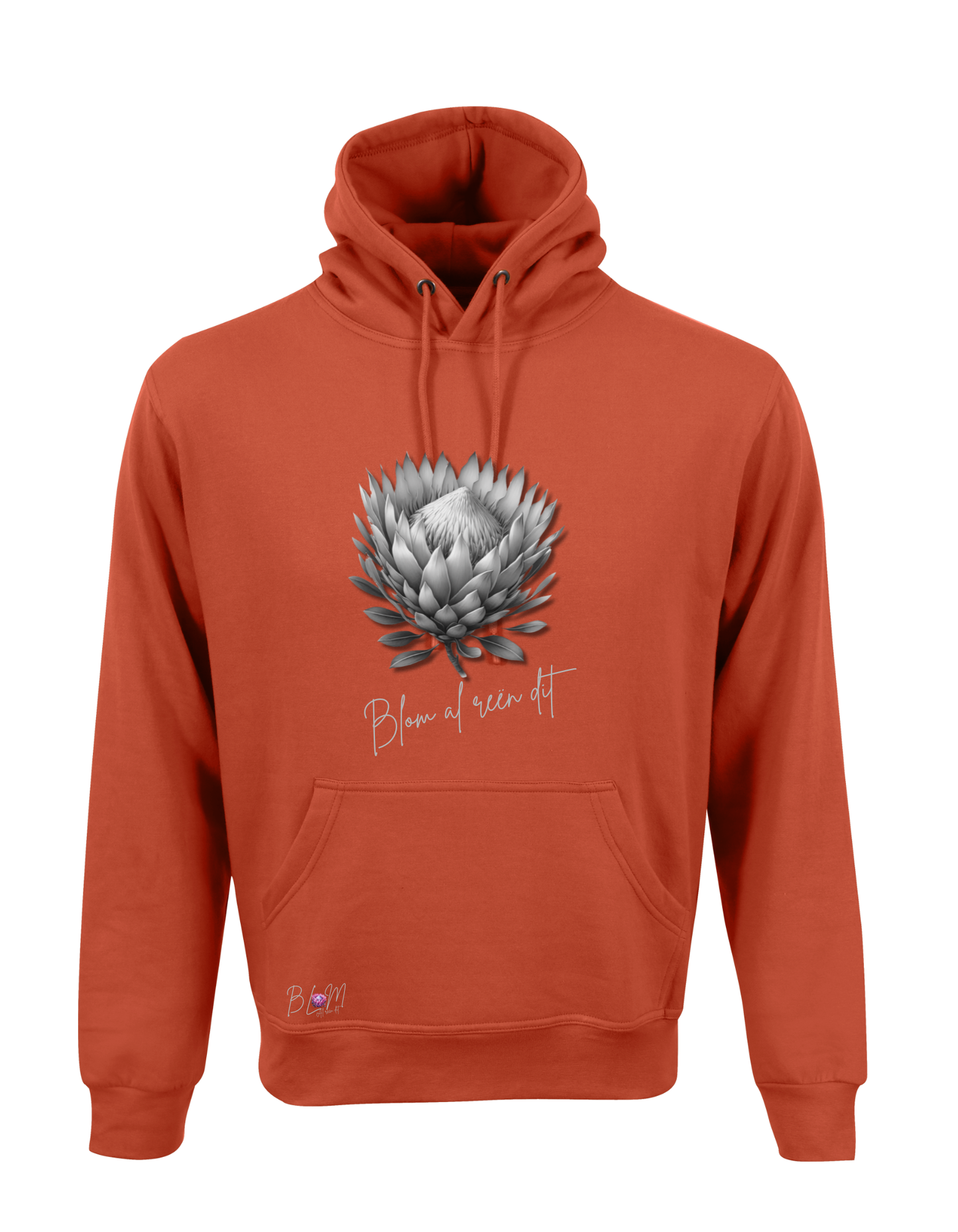 Blom Protea Hoodie vir Dames