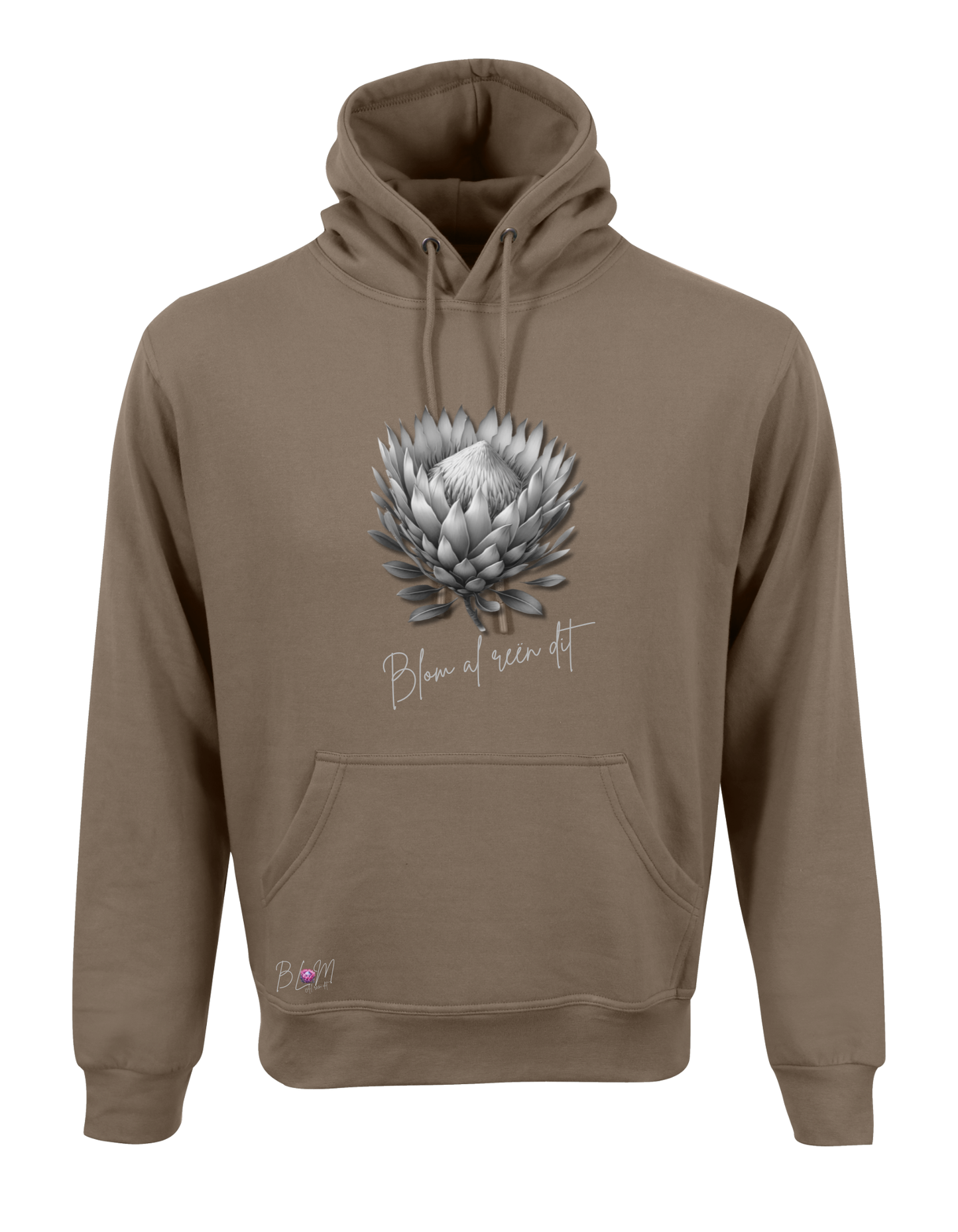 Blom Protea Hoodie vir Dames