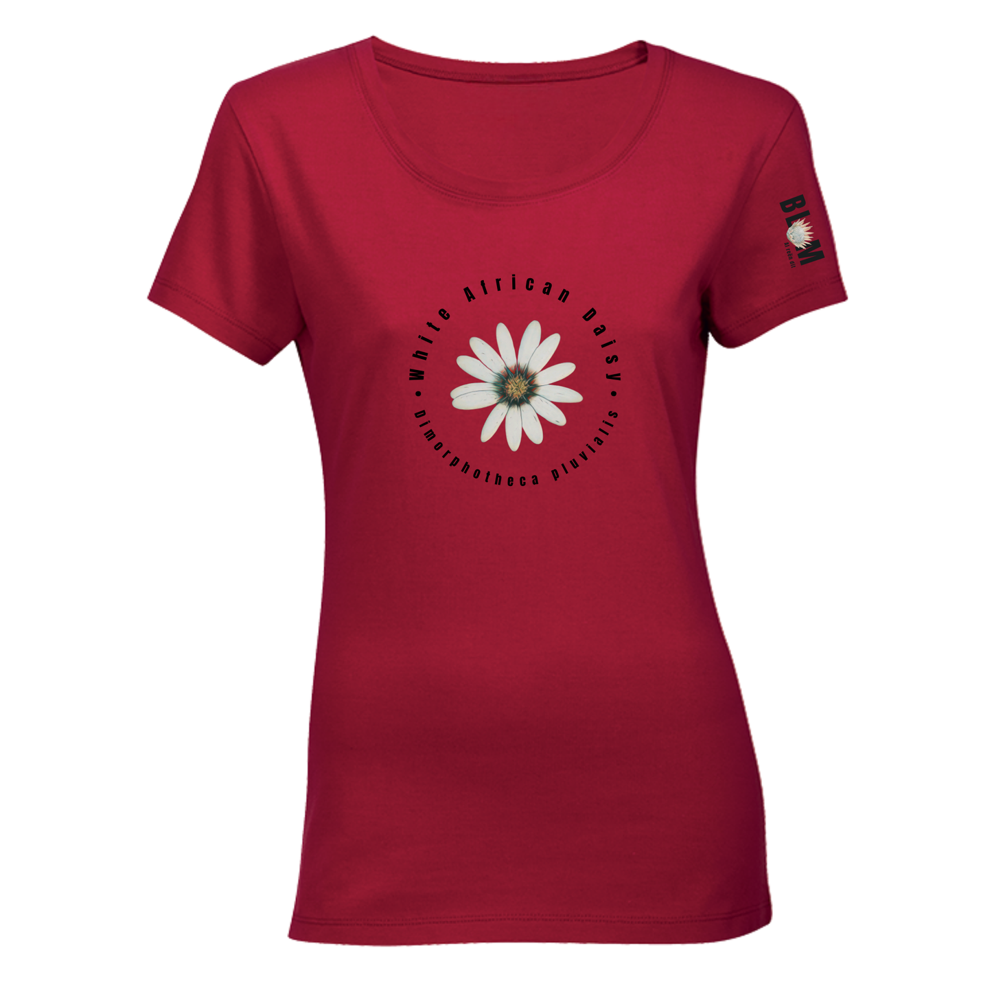 BLOM White African Daisy T-Shirt Ladies (b)