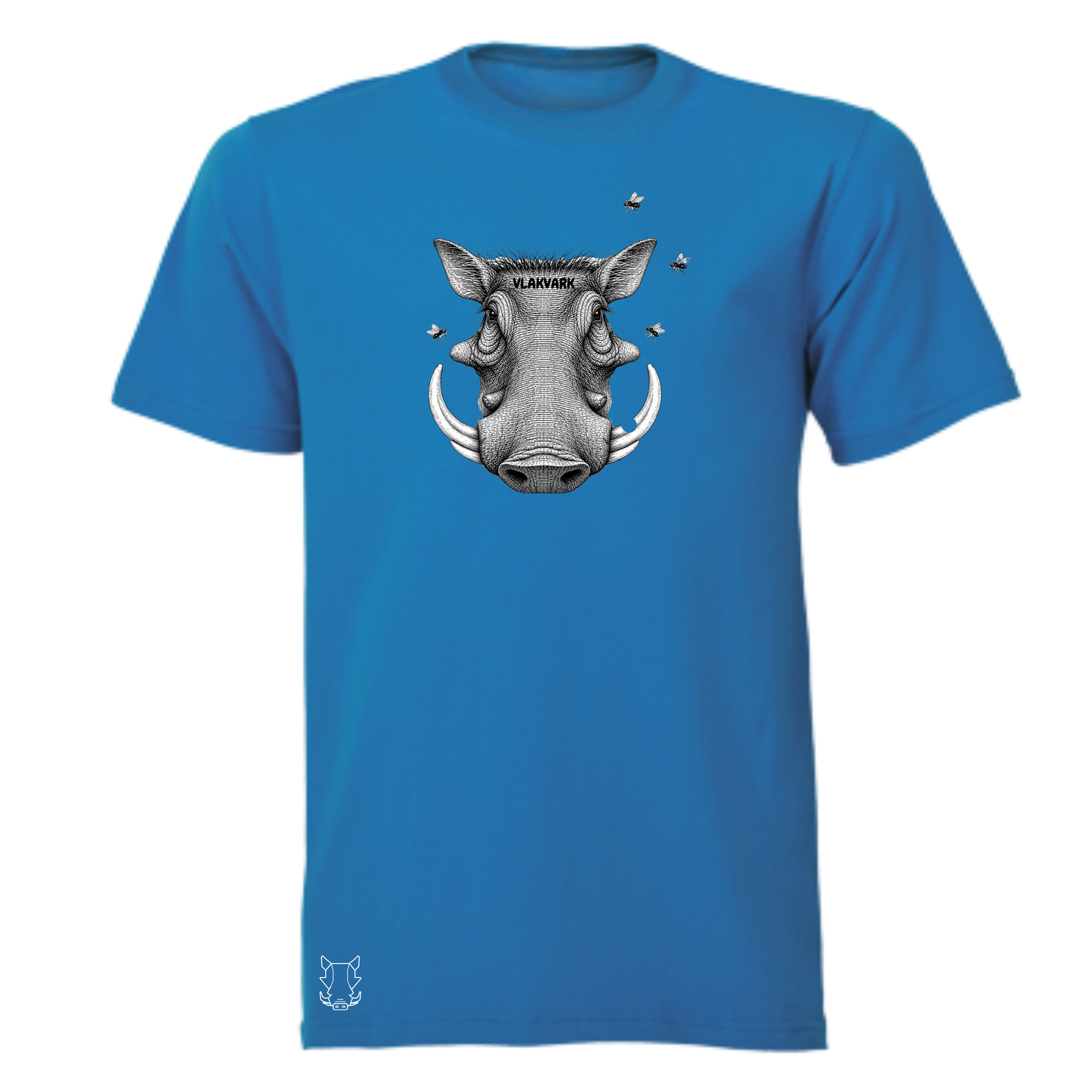 Vlakvark Head Stripe T-Hemp vir Mans (b)