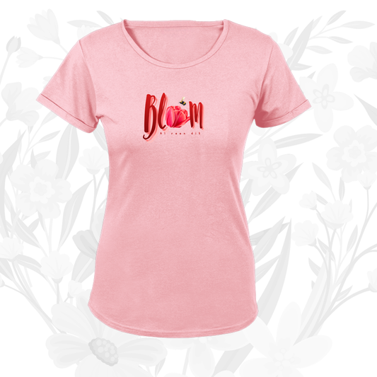 Blom Tulp W T-Hemp vir Dames