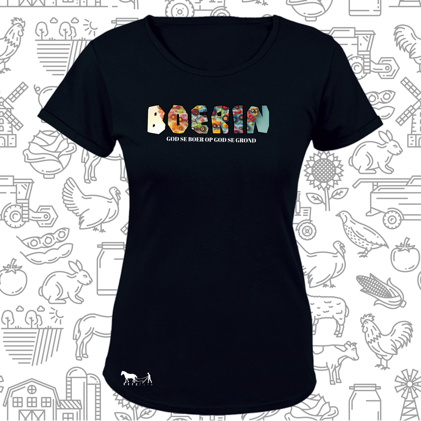 Boerin T-Hemp vir Dames