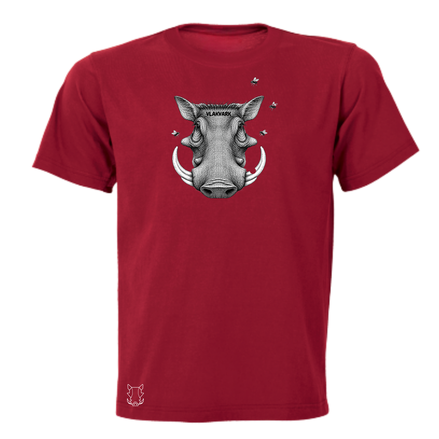 Vlakvark Head Stripe T-Hemp vir Mans (b)