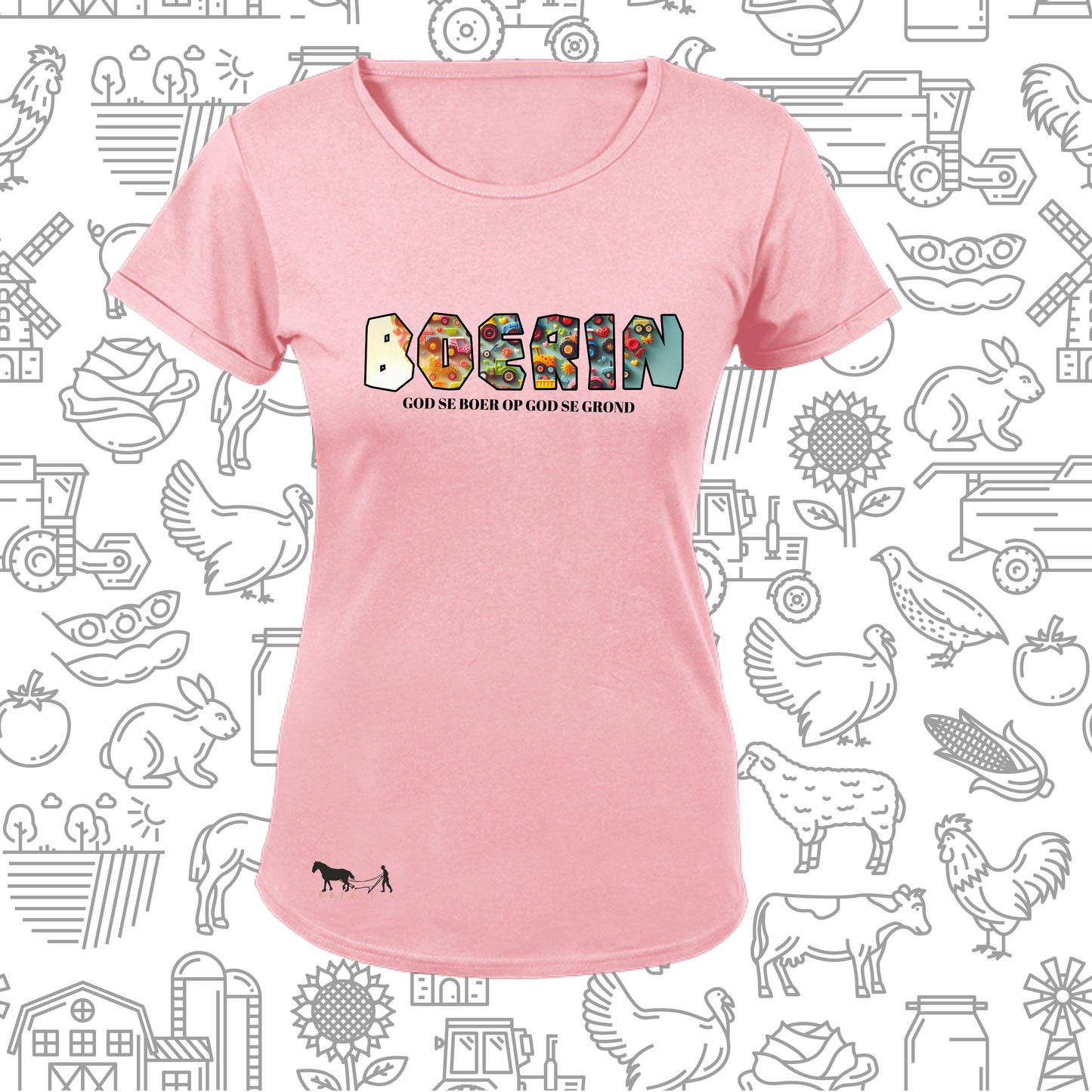 Boerin T-Hemp vir Dames