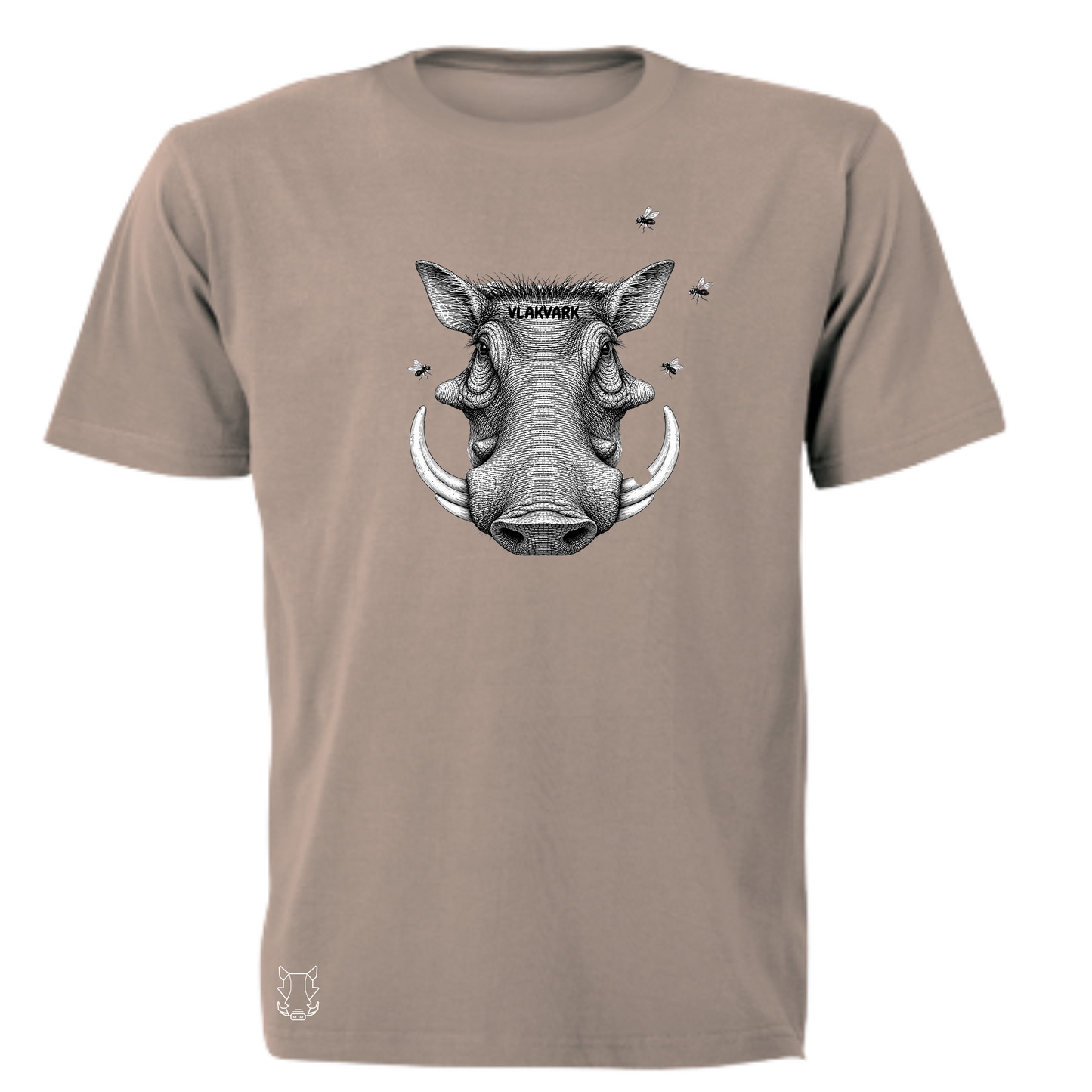 Vlakvark Head Stripe T-Hemp vir Mans (b)