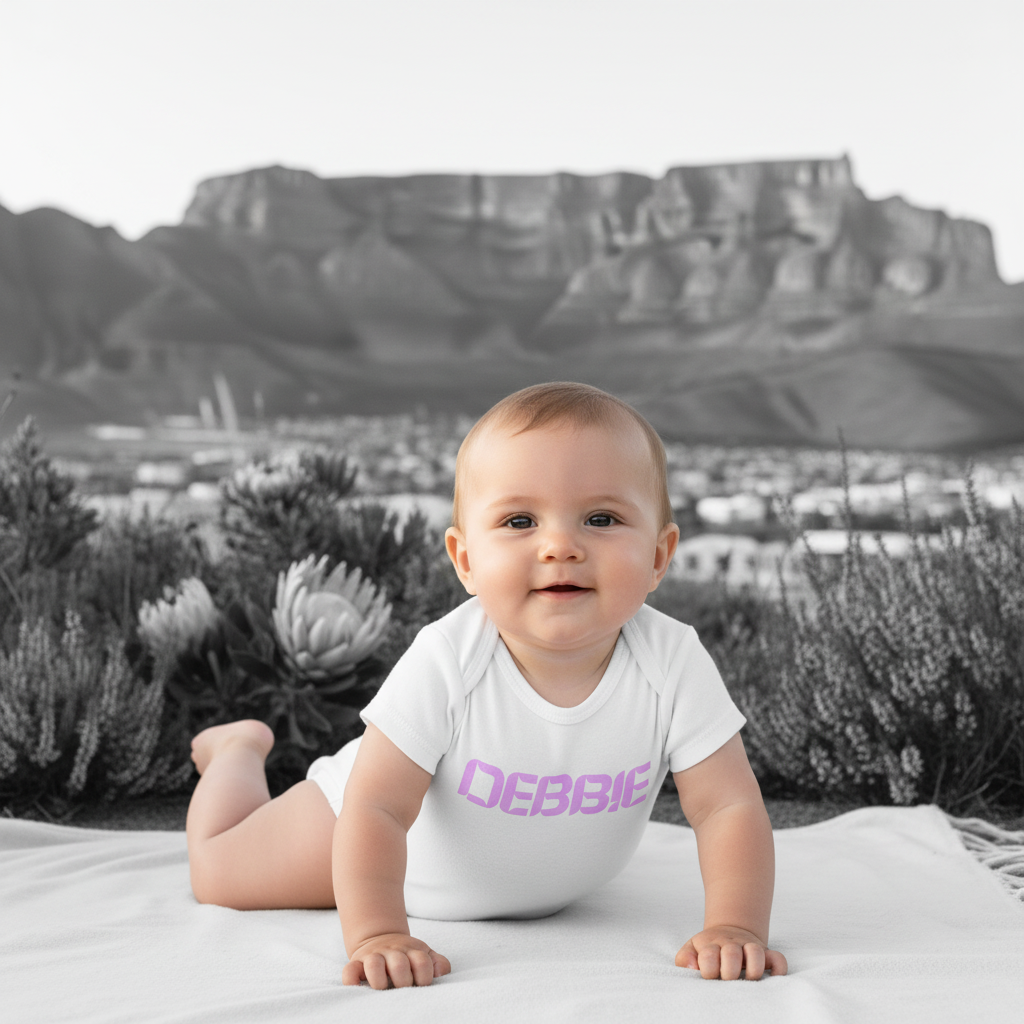 Babygrow with babies name
