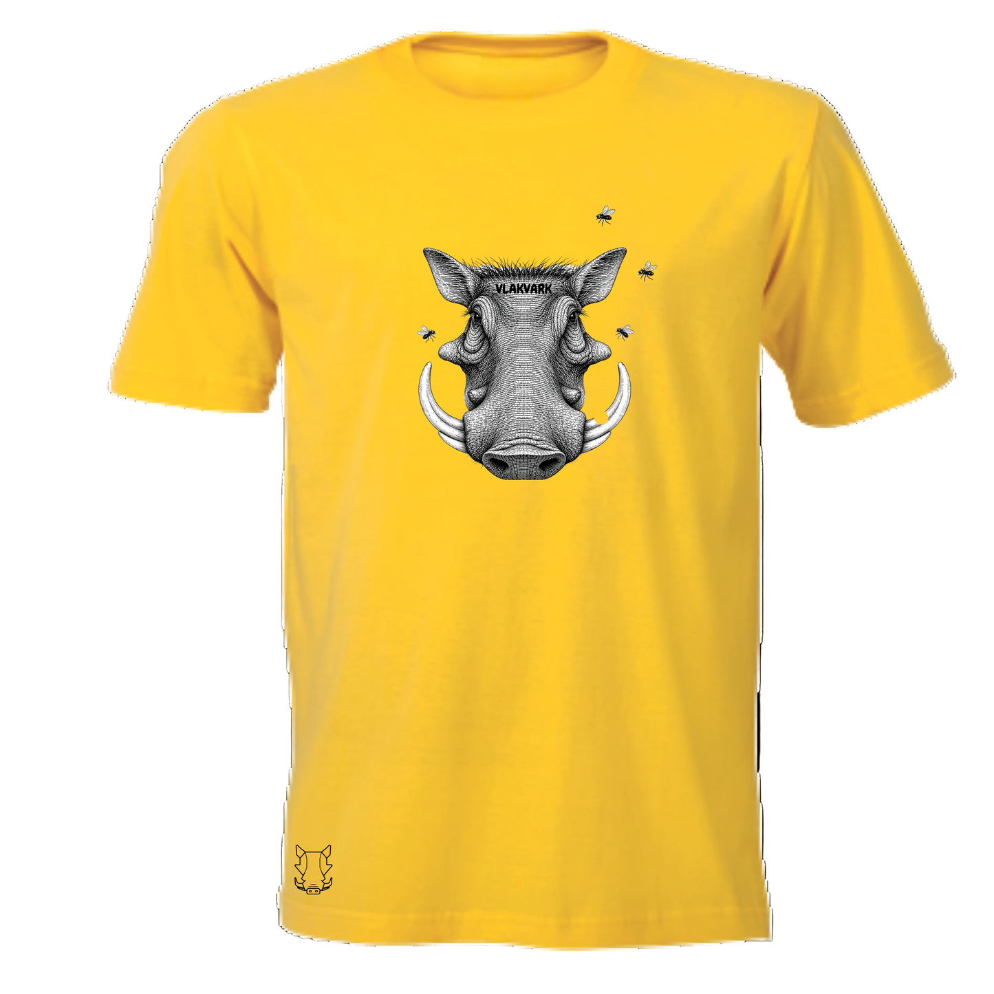 Vlakvark Head Stripe T-Hemp vir Mans (b)