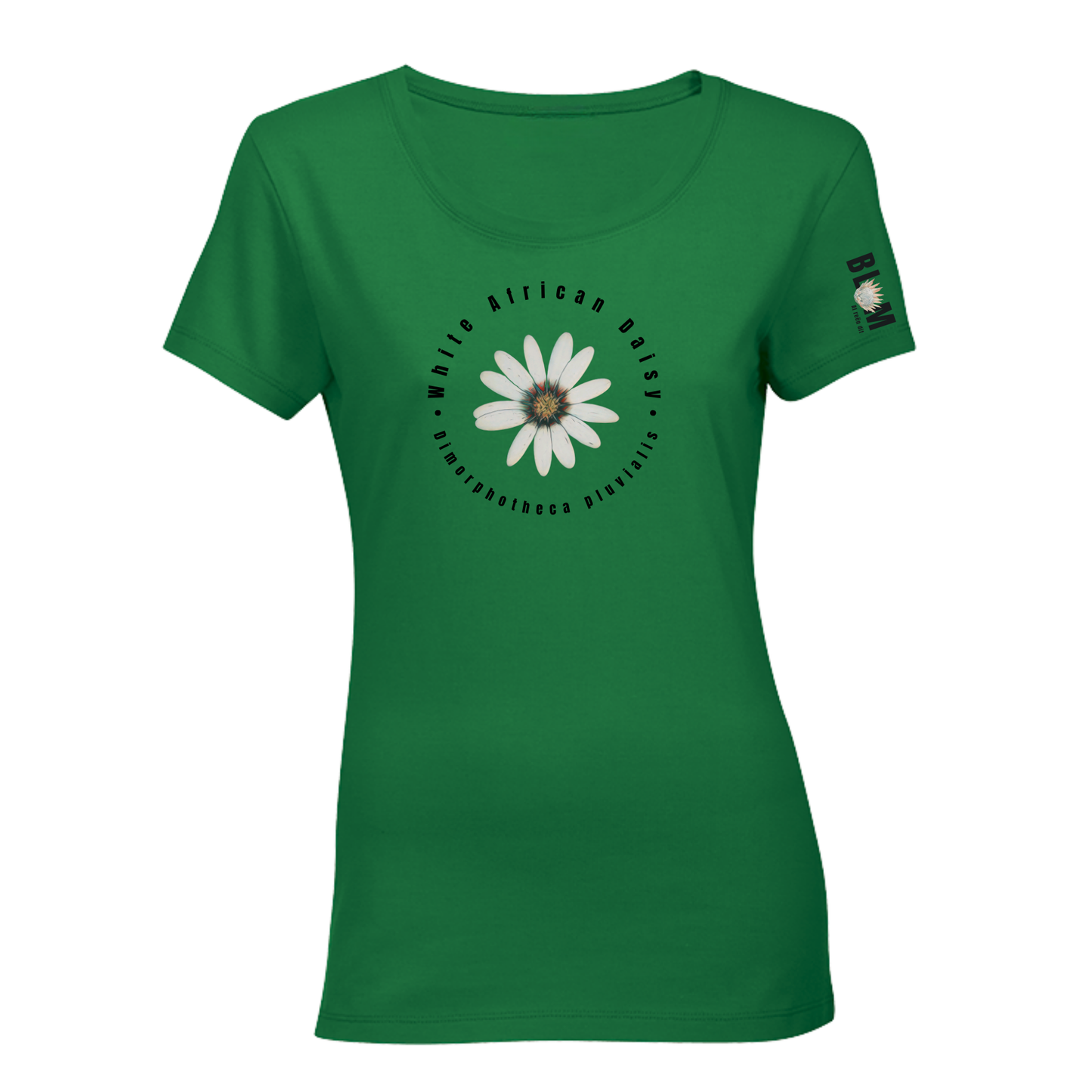 BLOM White African Daisy T-Shirt Ladies (b)