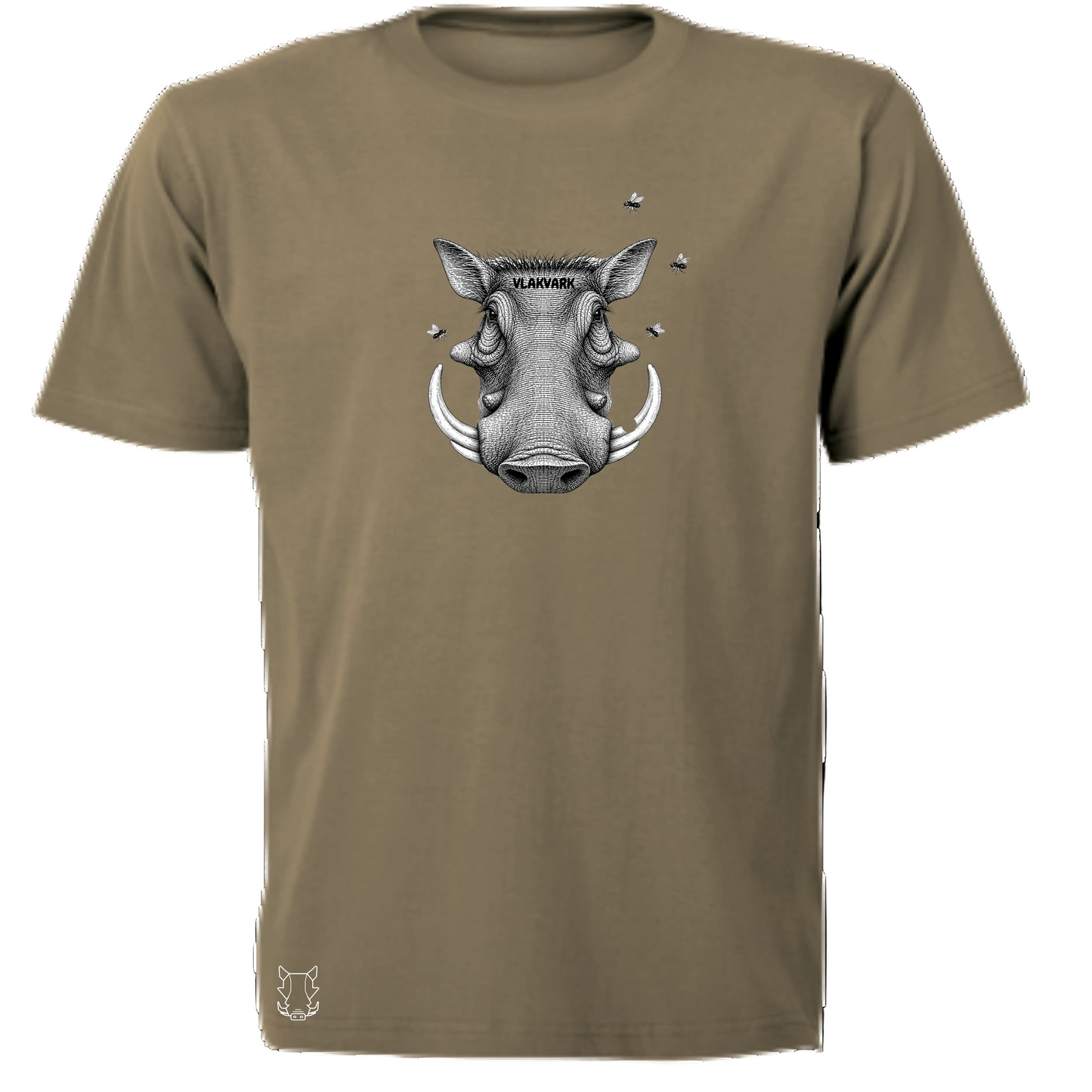 Vlakvark Head Stripe T-Hemp vir Mans (b)