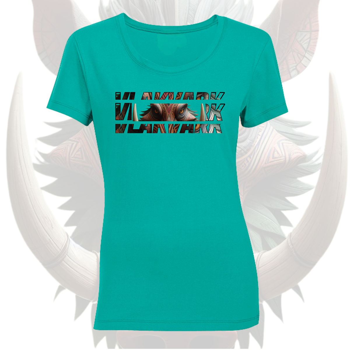 Vlakvark Tribal T-Hemp Vir Dames (B)