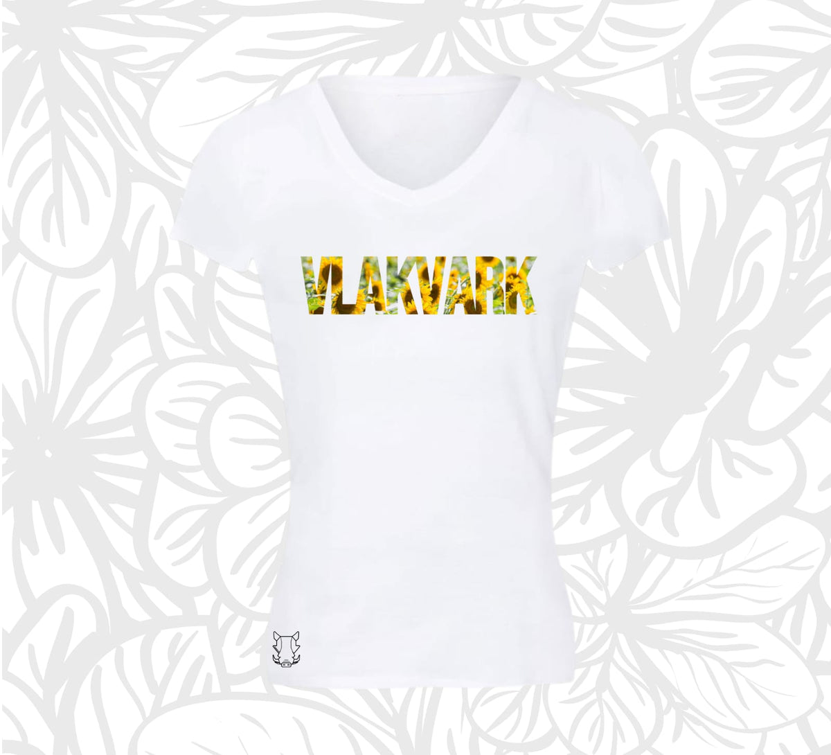 Vlavark Sticker Vlakvark S T-Hemp vir Dames – Vlakvark SA
