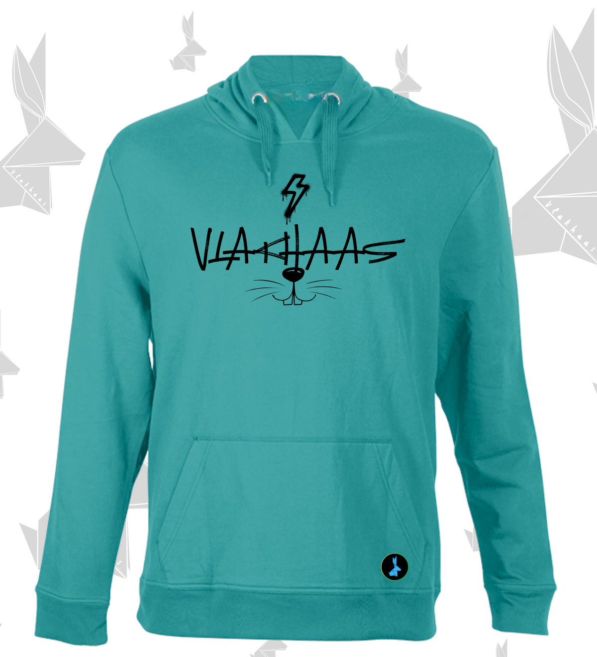 Vlakhaas Unisex Face  Hooded Beckham Sweater