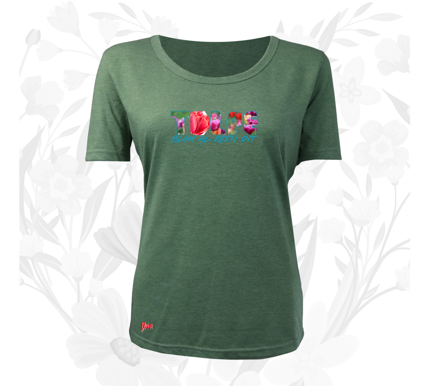 Blom Tulpe W T-Hemp vir Dames