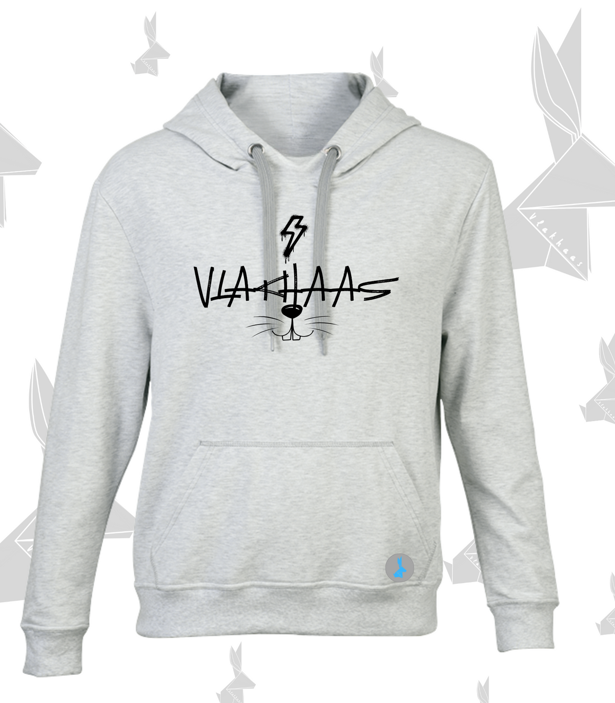 Vlakhaas Unisex Face  Hooded Beckham Sweater