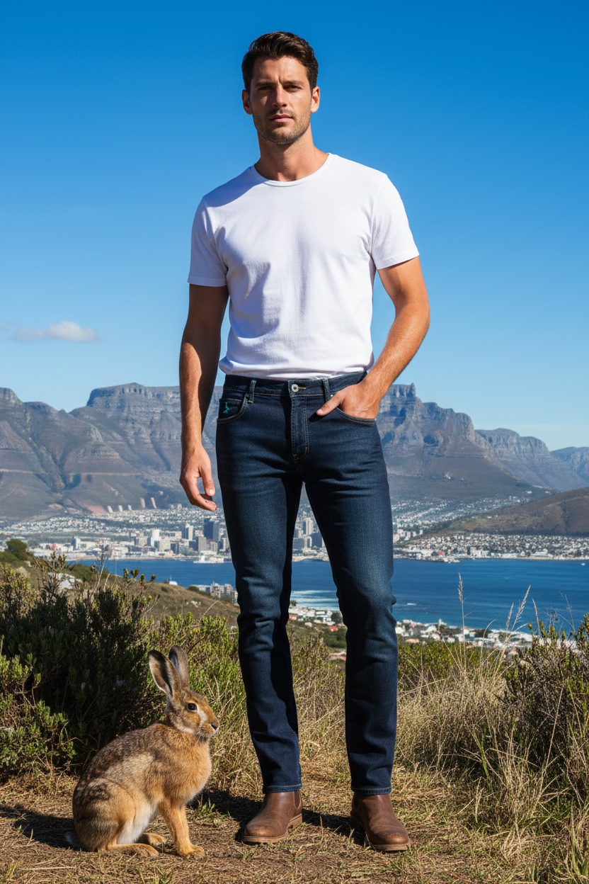 Vlakhaas Mens Fashion Denim Jeans