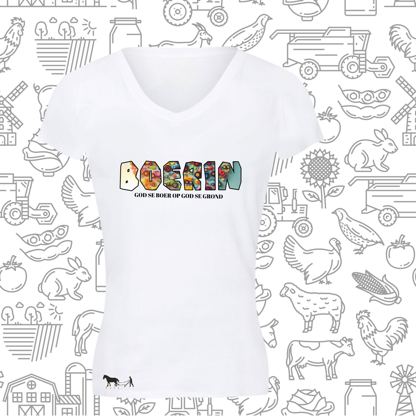 Boerin T-Hemp vir Dames