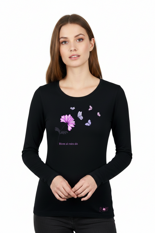 Longsleeve T-Hempde vir Dames (b)