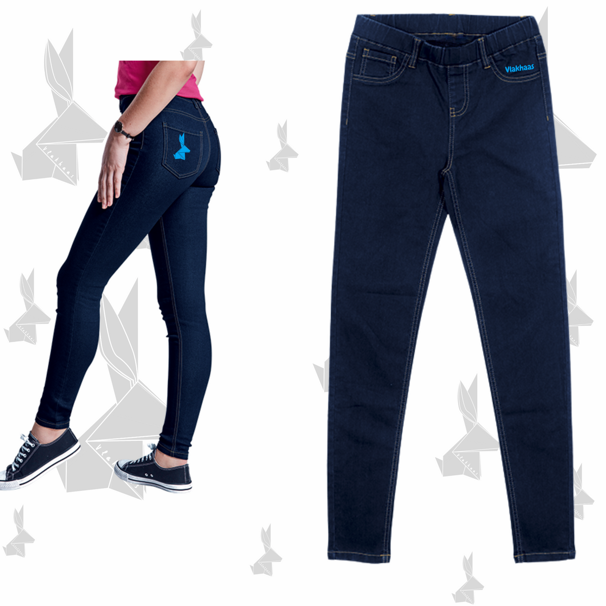 Vlakhaas Ella Jeggings vir Dames