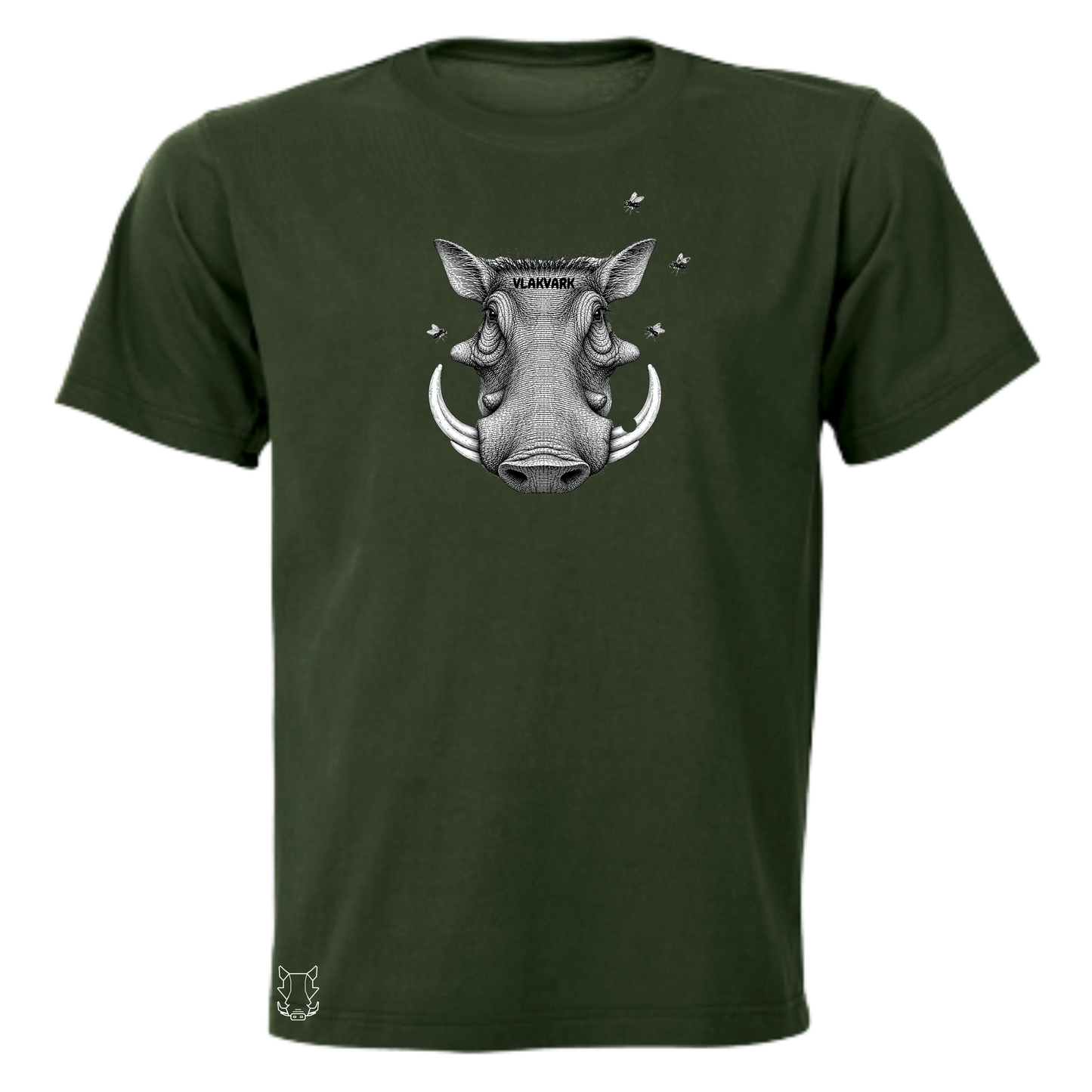 Vlakvark Head Stripe T-Hemp vir Mans (b)
