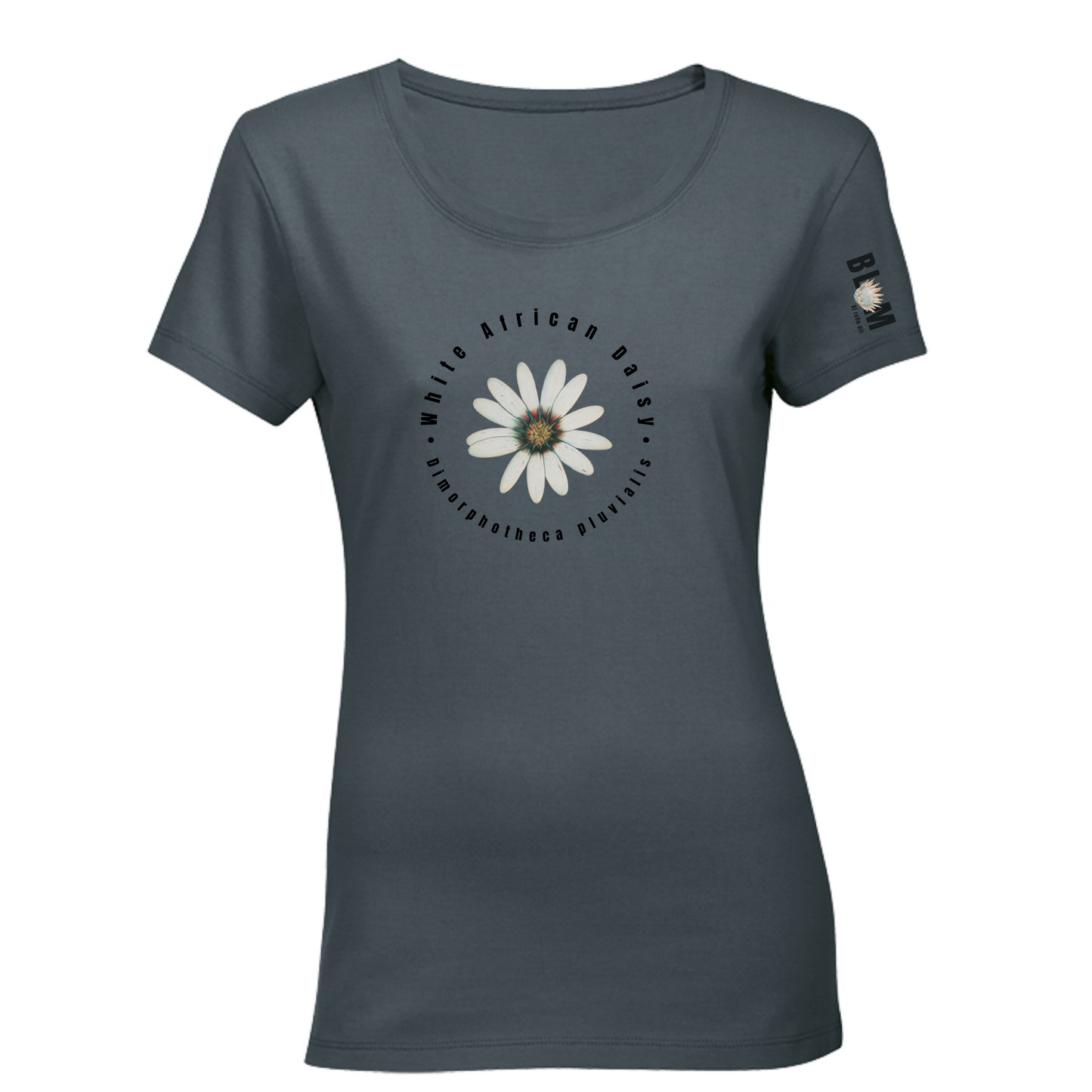 BLOM White African Daisy T-Shirt Ladies (b)