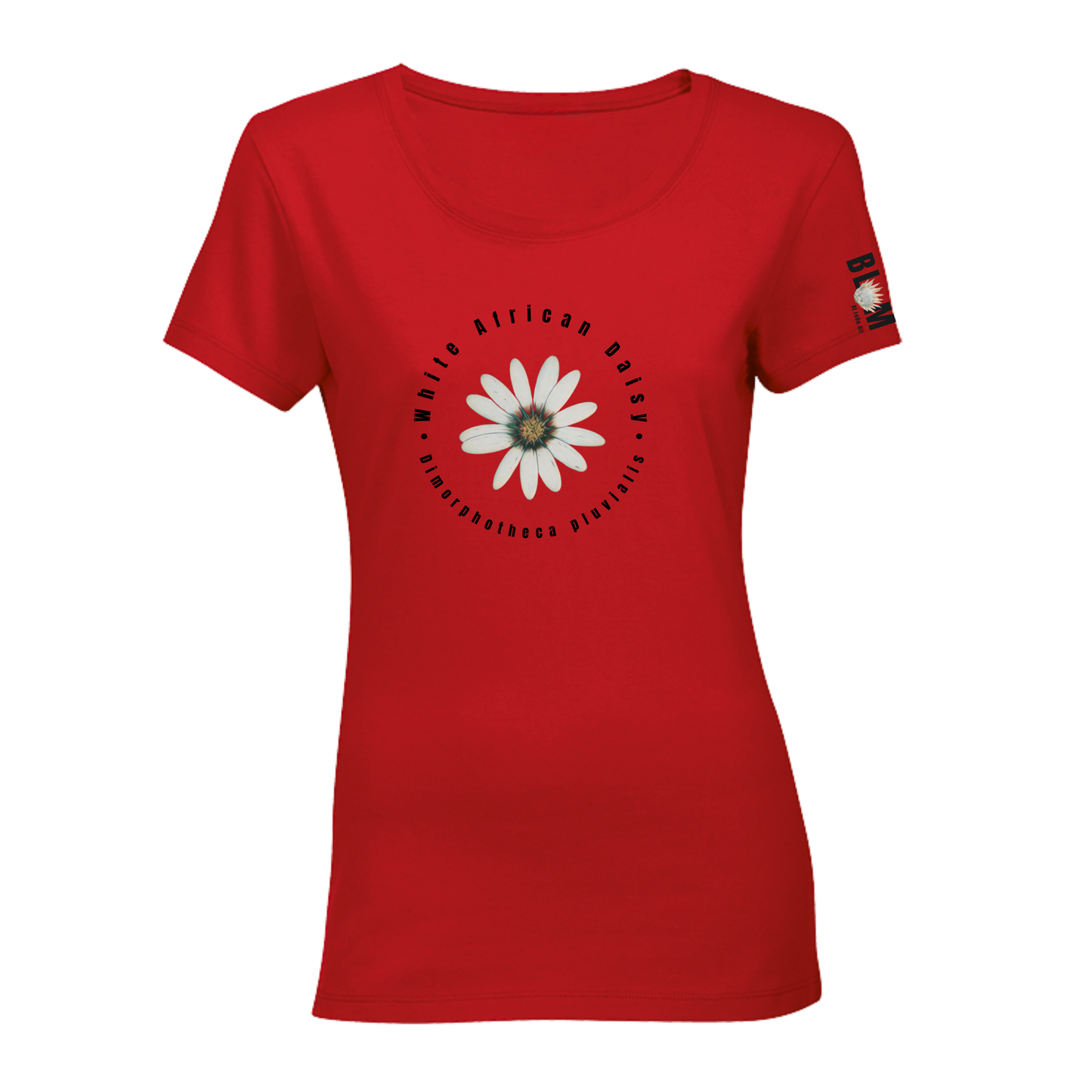 BLOM White African Daisy T-Shirt Ladies (b)