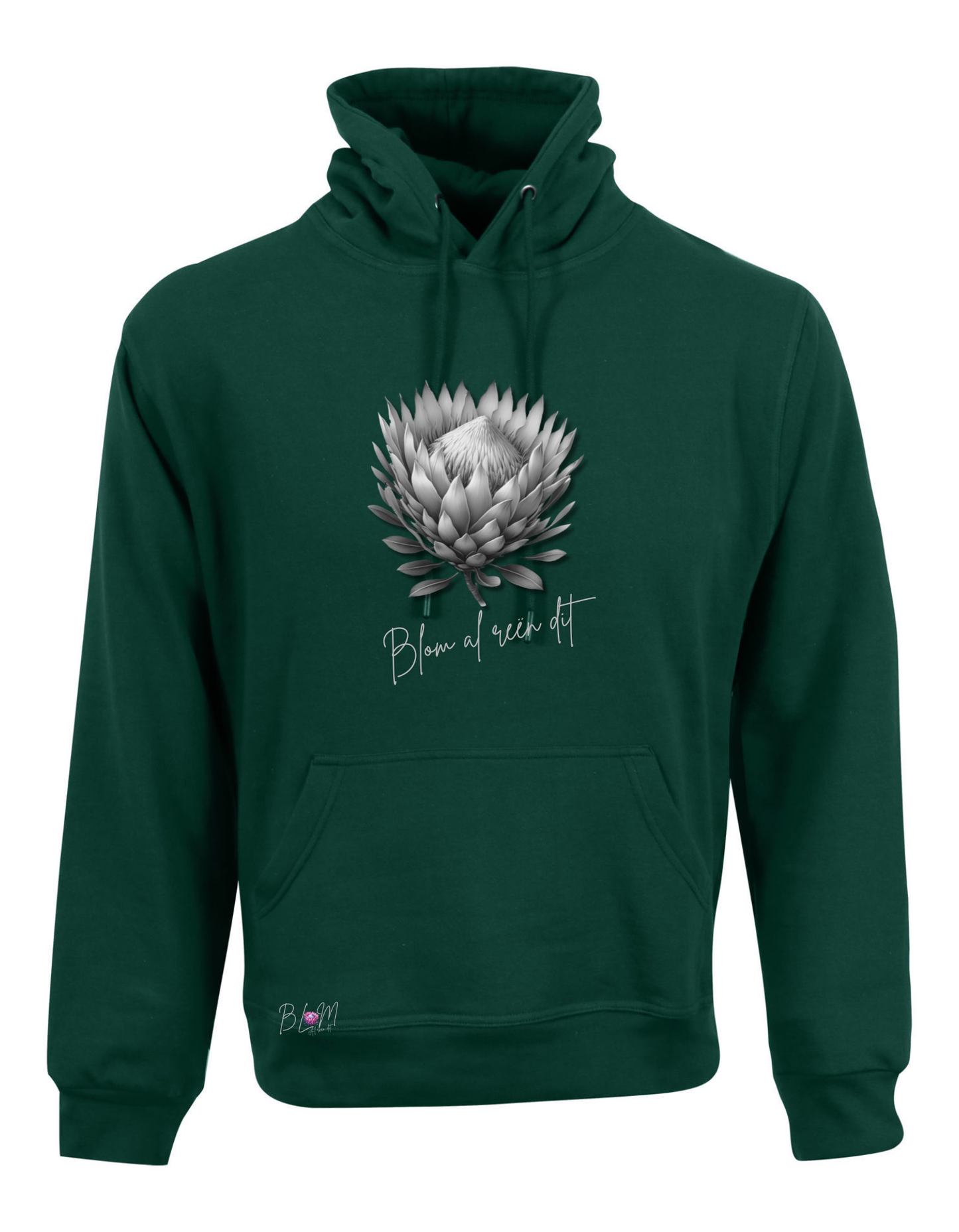 Blom Protea Hoodie vir Dames