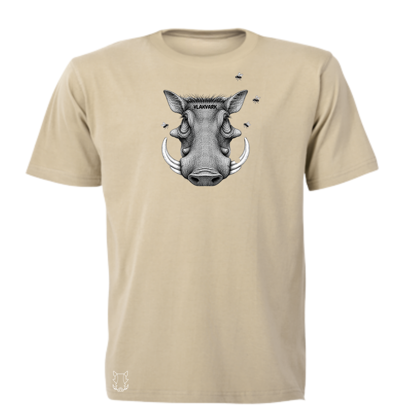 Vlakvark Head Stripe T-Hemp vir Mans (b)