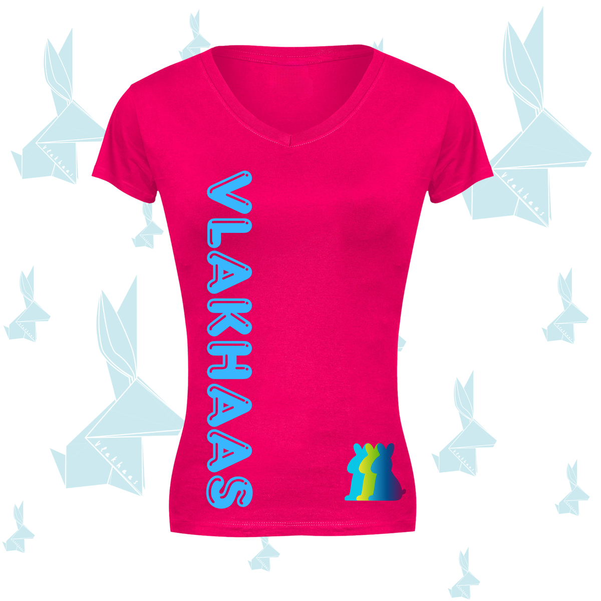 Vlakhaas 3  Dames T-Hemp
