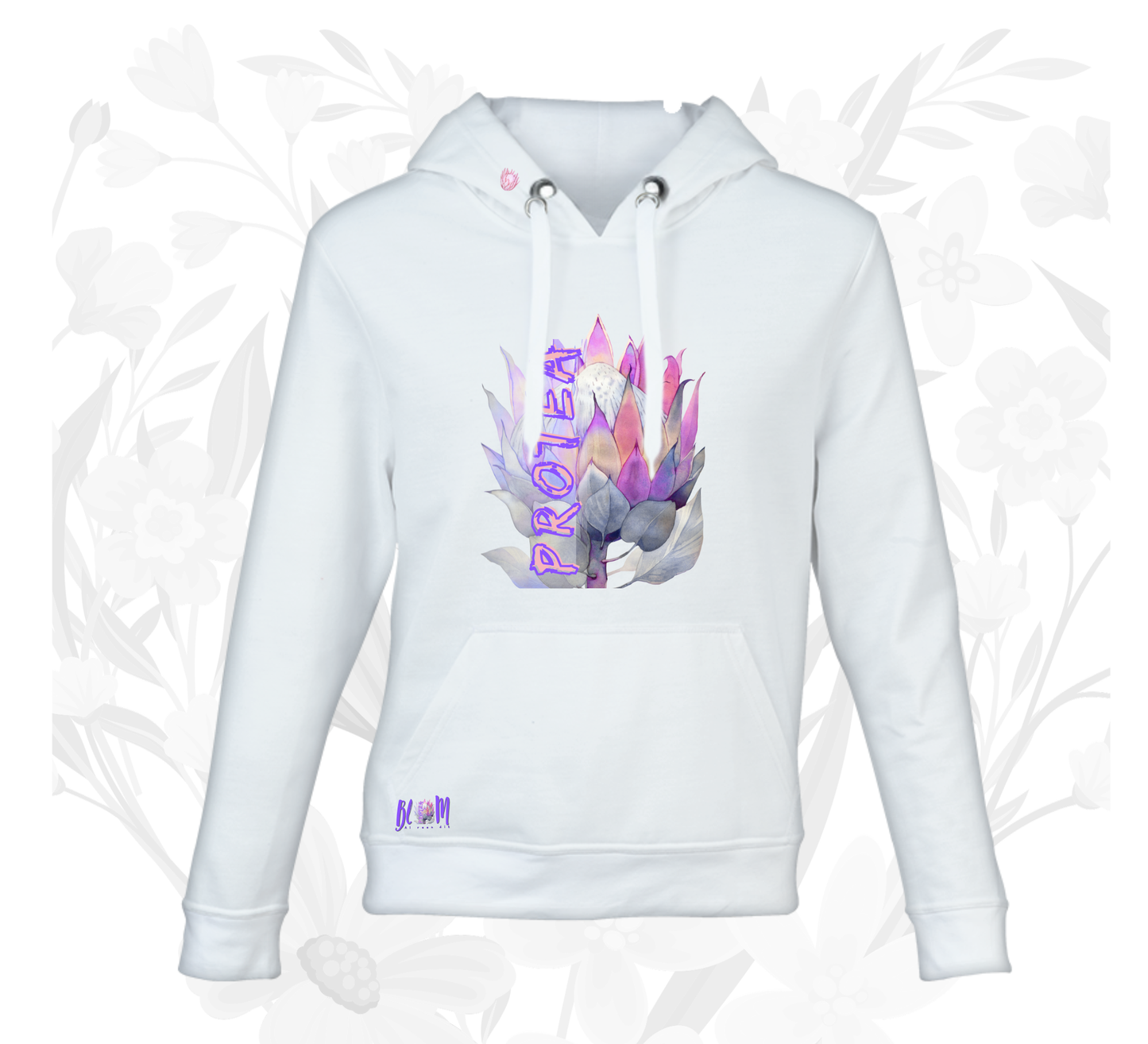 Protea Blom Hoodies vir Dames